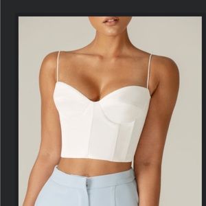 Crop top and Loose fit pants  (off white) Top-$125 Bottom-$129 Brand- ALIEVA